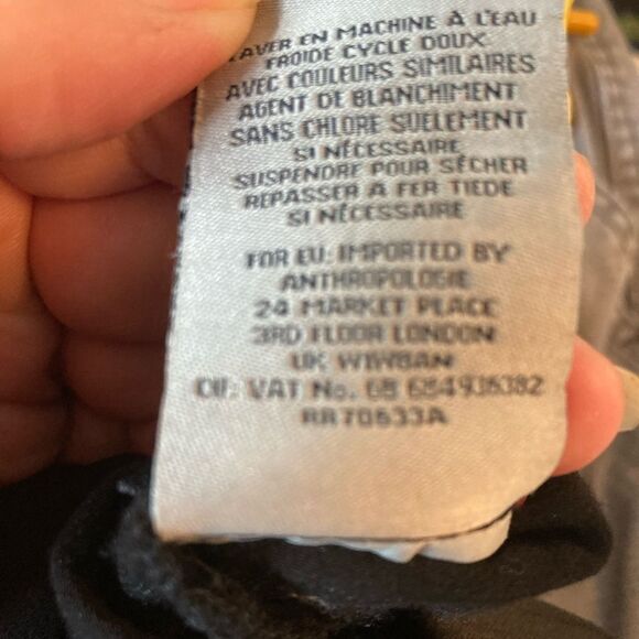 NWT Anthropologie Marrakech black satin front zip flowing pants runs big - Picture 11 of 11